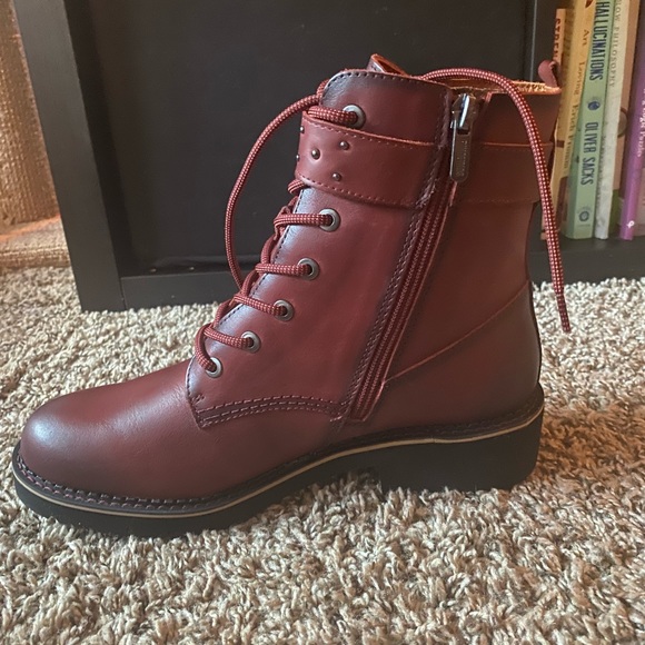 Pikolinos Red Leather Boots (New) - Picture 4 of 7